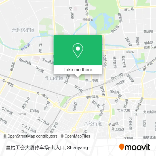 皇姑工会大厦停车场-出入口 map