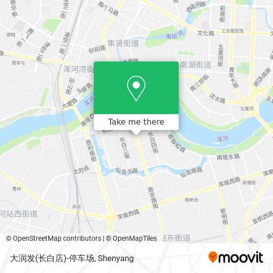 大润发(长白店)-停车场 map