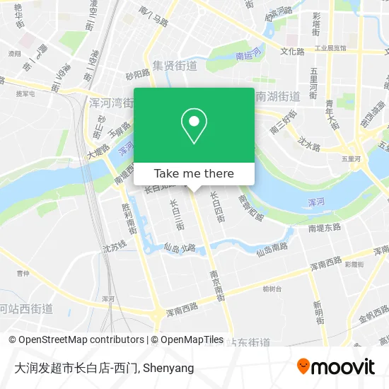 大润发超市长白店-西门 map
