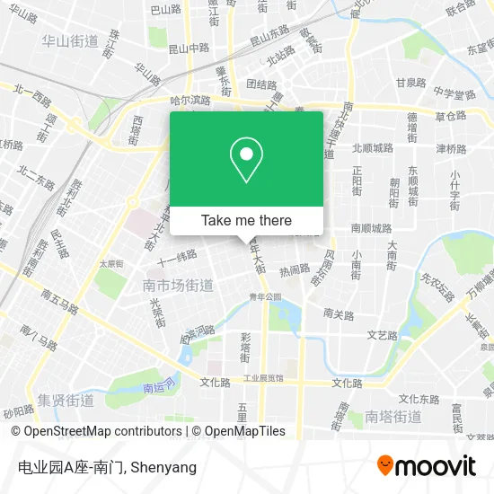 电业园A座-南门 map