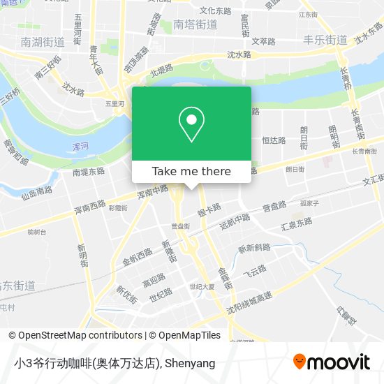 小3爷行动咖啡(奥体万达店) map