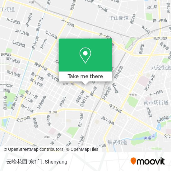 云峰花园-东1门 map