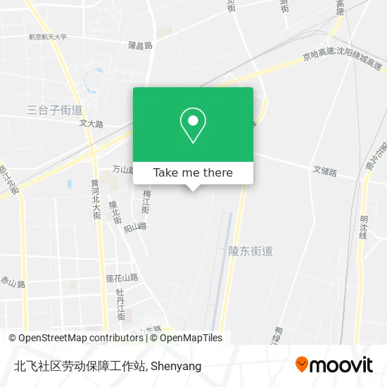 北飞社区劳动保障工作站 map