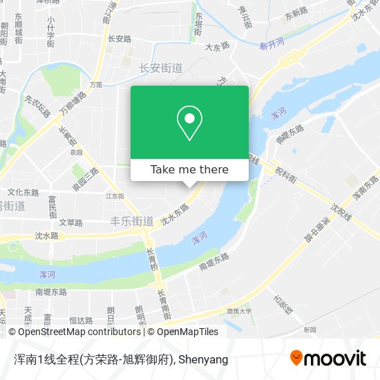 浑南1线全程(方荣路-旭辉御府) map