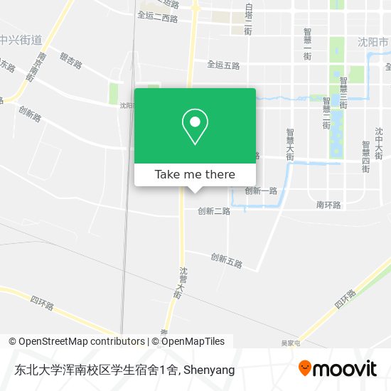 东北大学浑南校区学生宿舍1舍 map