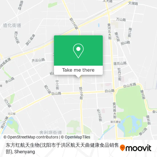 东方红航天生物(沈阳市于洪区航天天曲健康食品销售部) map