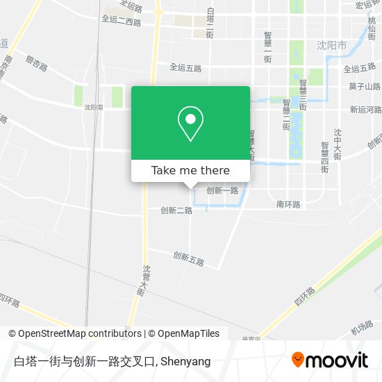 白塔一街与创新一路交叉口 map