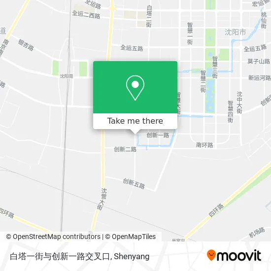 白塔一街与创新一路交叉口 map