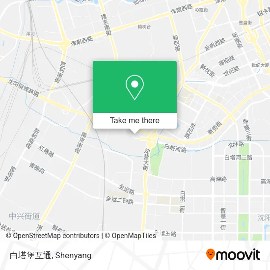 白塔堡互通 map