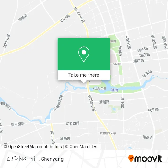 百乐小区-南门 map