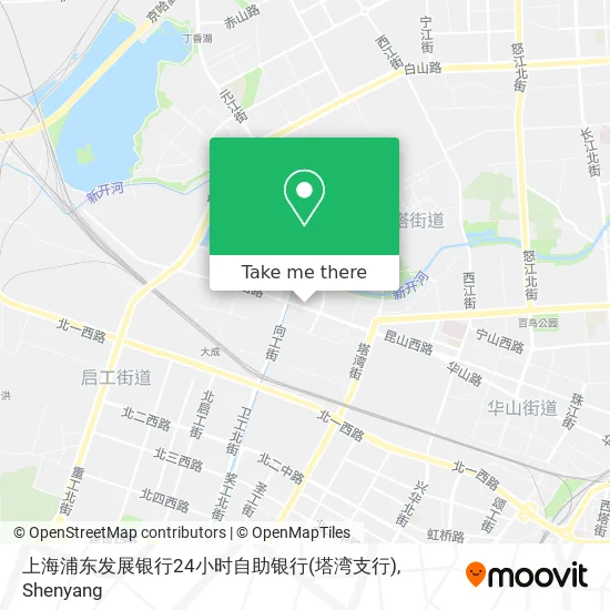 上海浦东发展银行24小时自助银行(塔湾支行) map