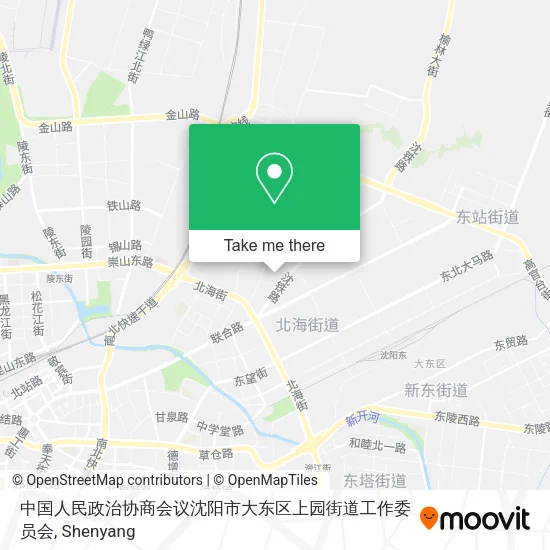 中国人民政治协商会议沈阳市大东区上园街道工作委员会 map
