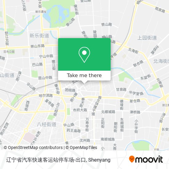 辽宁省汽车快速客运站停车场-出口 map