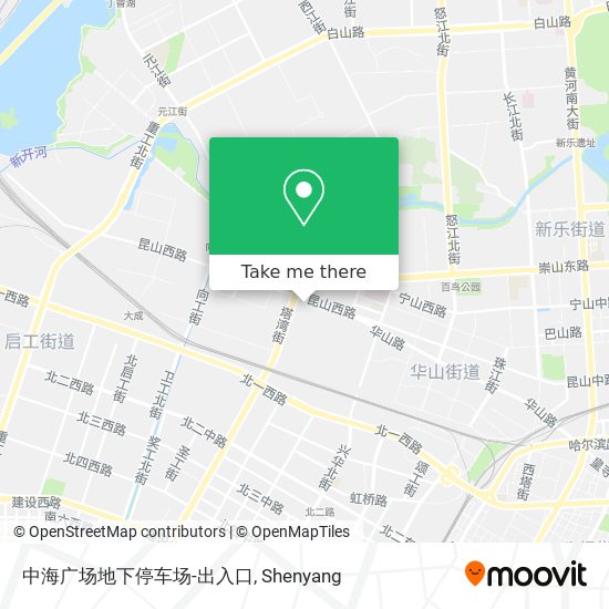 中海广场地下停车场-出入口 map
