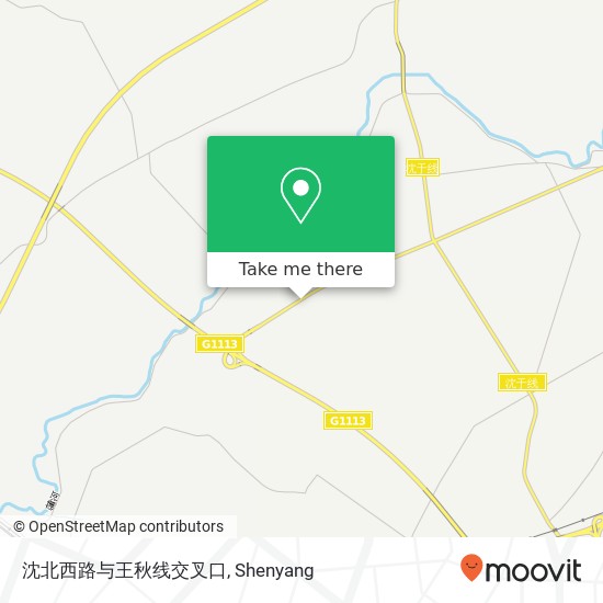 沈北西路与王秋线交叉口 map