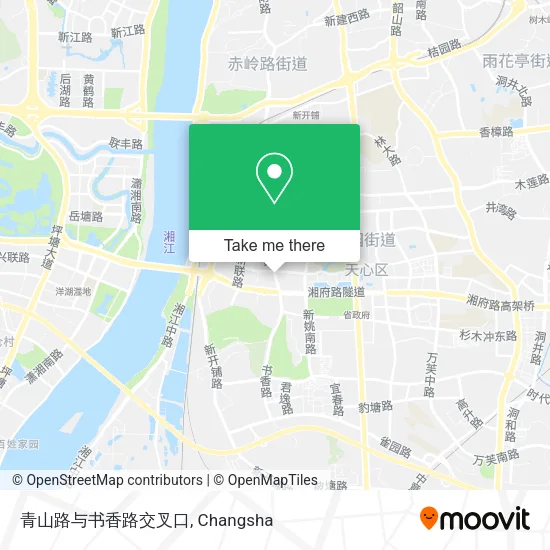 青山路与书香路交叉口 map