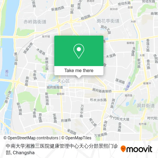 中南大学湘雅三医院健康管理中心天心分部景熙门诊部 map