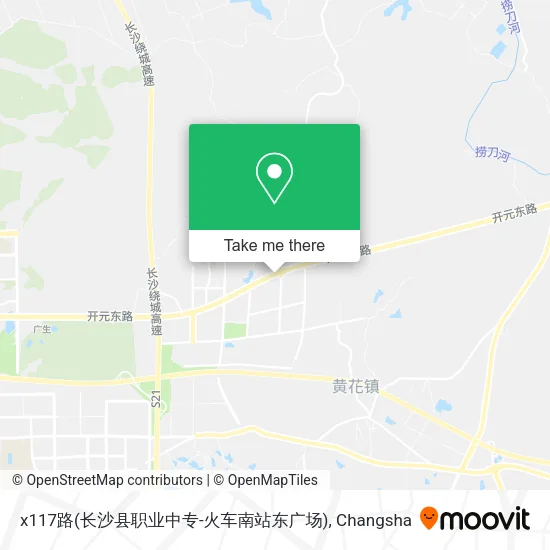 x117路(长沙县职业中专-火车南站东广场) map