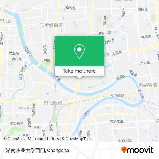 湖南农业大学西门 map