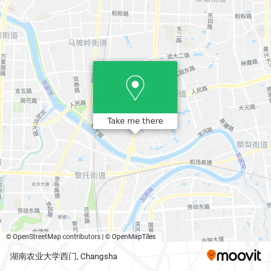 湖南农业大学西门 map