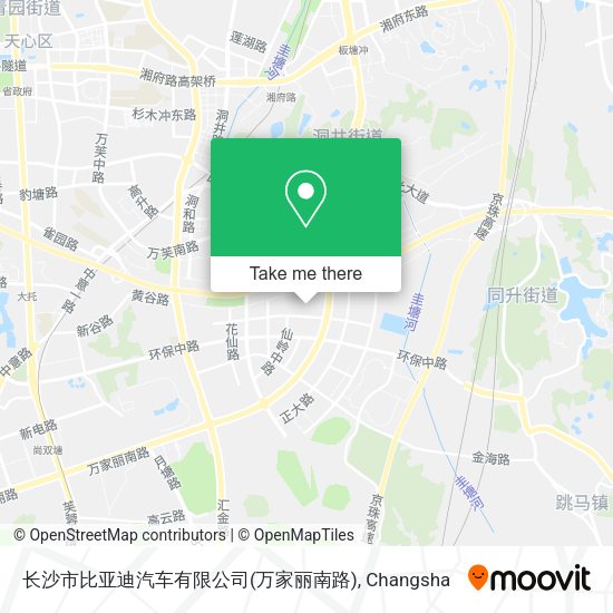 长沙市比亚迪汽车有限公司(万家丽南路) map