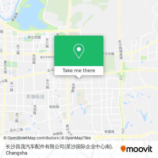 长沙昌茂汽车配件有限公司(星沙国际企业中心南) map