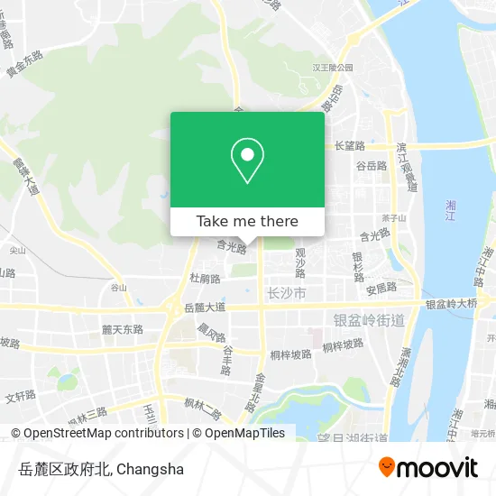 岳麓区政府北 map