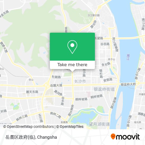 岳麓区政府(临) map