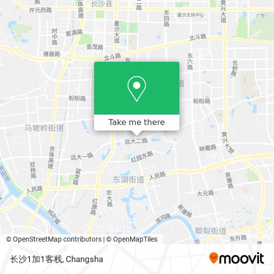 长沙1加1客栈 map