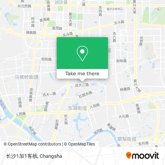 长沙1加1客栈 map