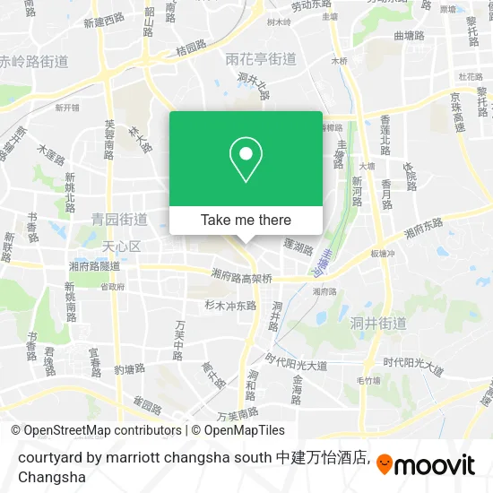 courtyard by marriott changsha south 中建万怡酒店 map