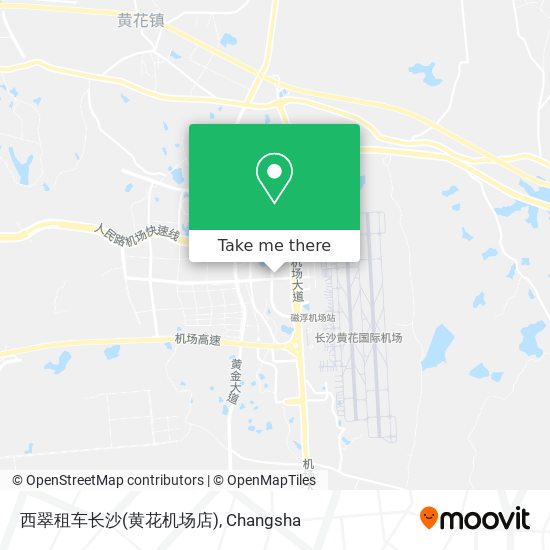 西翠租车长沙(黄花机场店) map