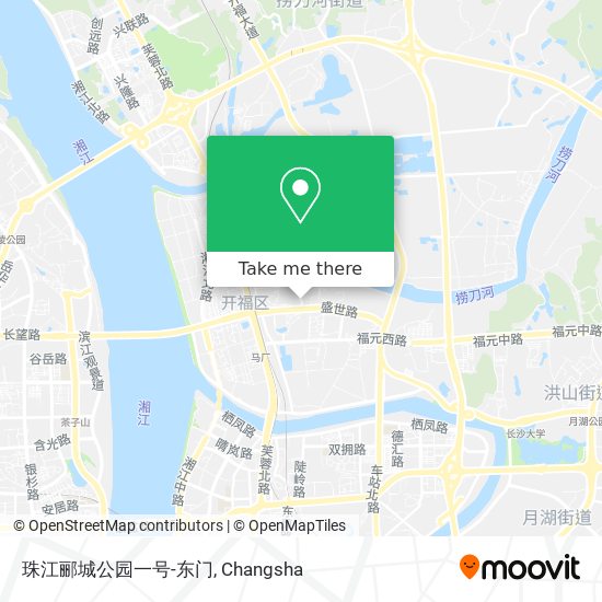 珠江郦城公园一号-东门 map