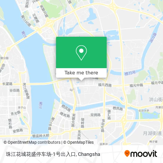 珠江花城花盛停车场-1号出入口 map