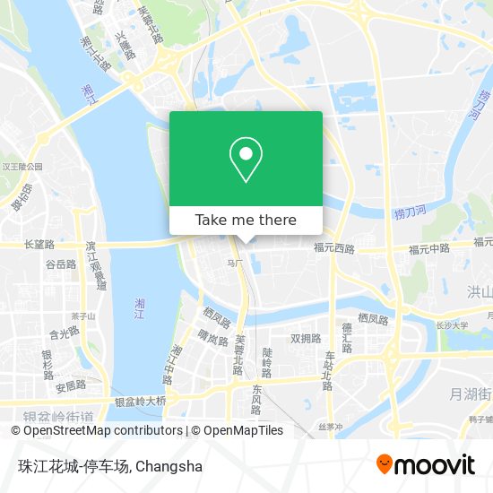 珠江花城-停车场 map
