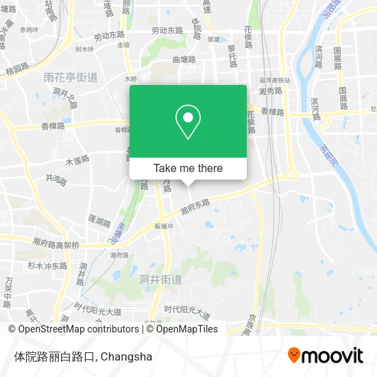体院路丽白路口 map