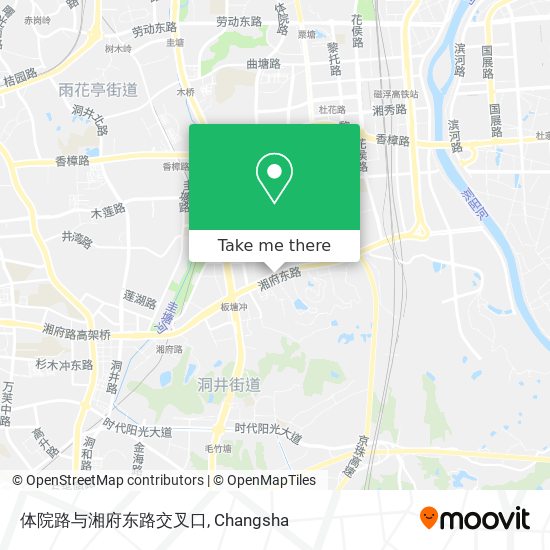 体院路与湘府东路交叉口 map