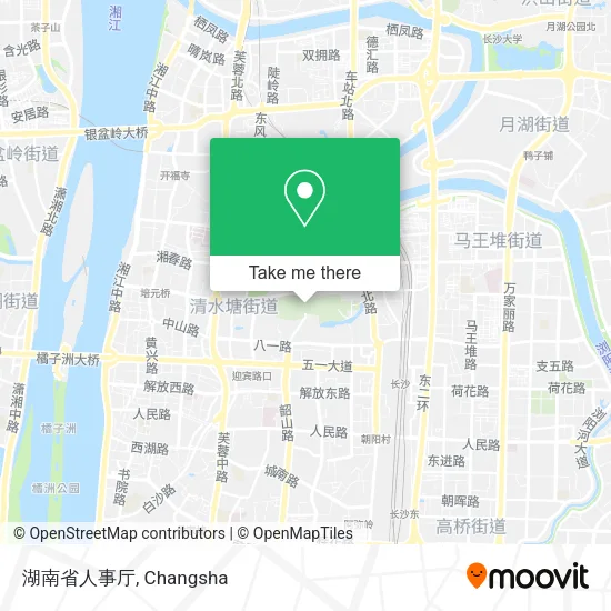 湖南省人事厅 map