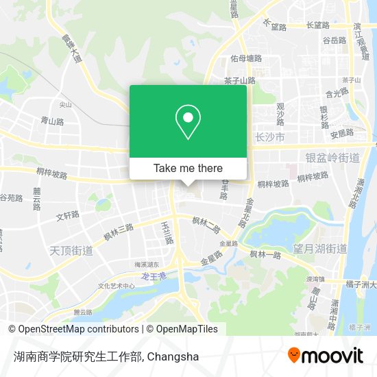 湖南商学院研究生工作部 map