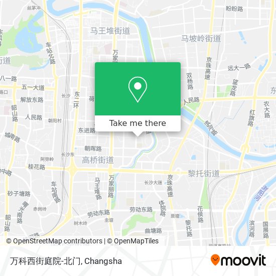 万科西街庭院-北门 map