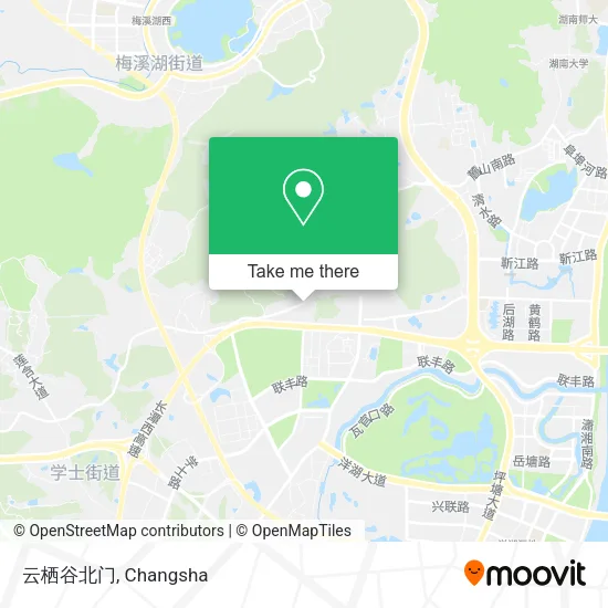 云栖谷北门 map