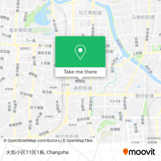 火焰小区11区1栋 map