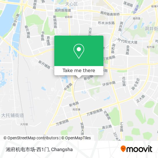 湘府机电市场-西1门 map