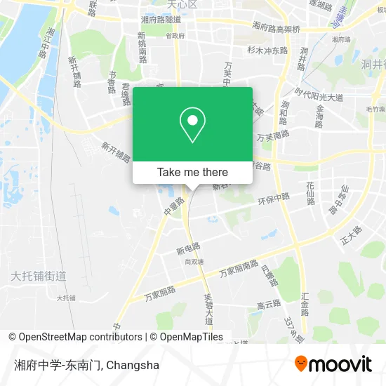 湘府中学-东南门 map