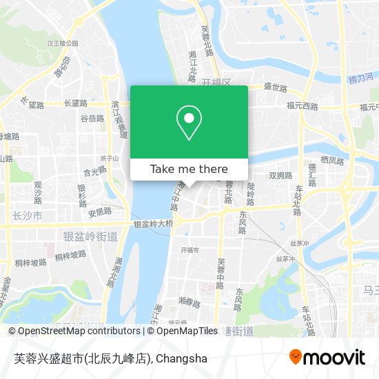 芙蓉兴盛超市(北辰九峰店) map