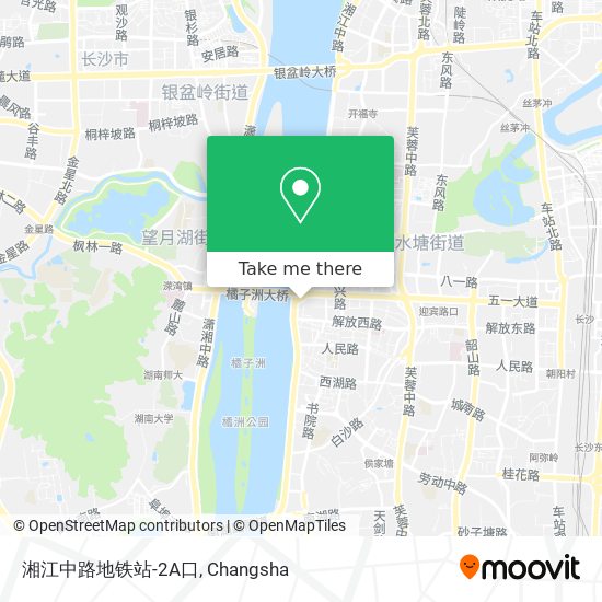 湘江中路地铁站-2A口 map