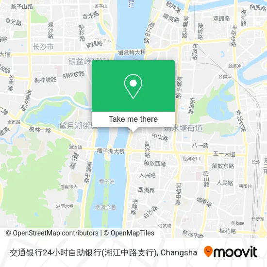 交通银行24小时自助银行(湘江中路支行) map