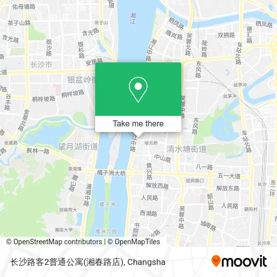 长沙路客2普通公寓(湘春路店) map