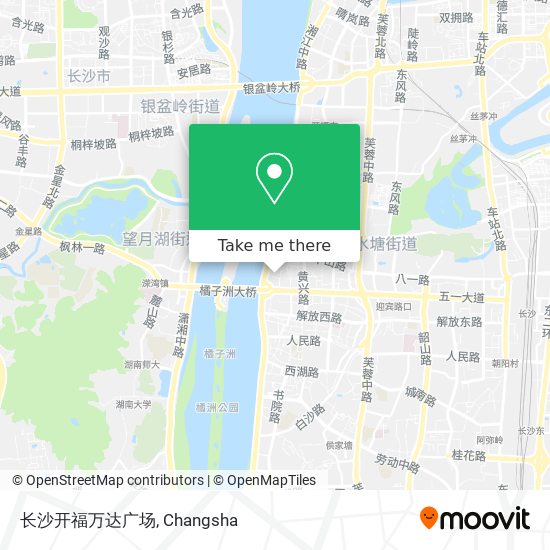 长沙开福万达广场 map