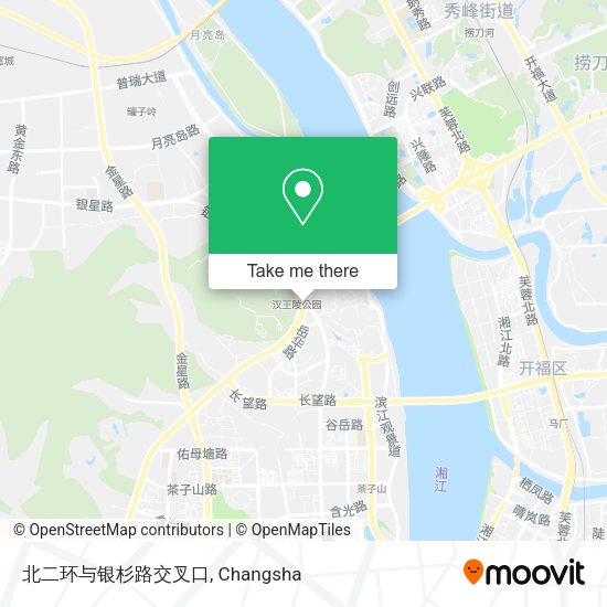 北二环与银杉路交叉口 map